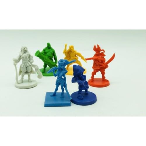Small pvc figure Rumandbone magic sea legend board /table game toy model doll ornament 6pcs/set