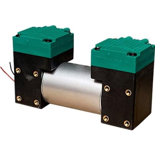 10-20L/min Micro Vacuum Pump 24W 12v 24v 220v Electric Pump Silent Small Medical Air Pump Double Heads Diaphragm Pump