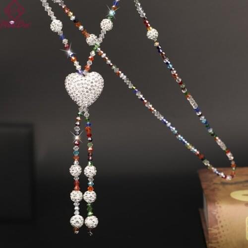 2020 New Women Simple Joker Strand Long Necklace Fashion Black Sweater Chain Kpop Big Name Neck Accessories