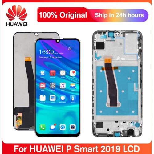 Original 6.21'' Screen For Huawei P Smart 2019 LCD Display Touch Screen With Frame For Huawei PSmart 2019 POT-LX1 L21 LX3 LCD