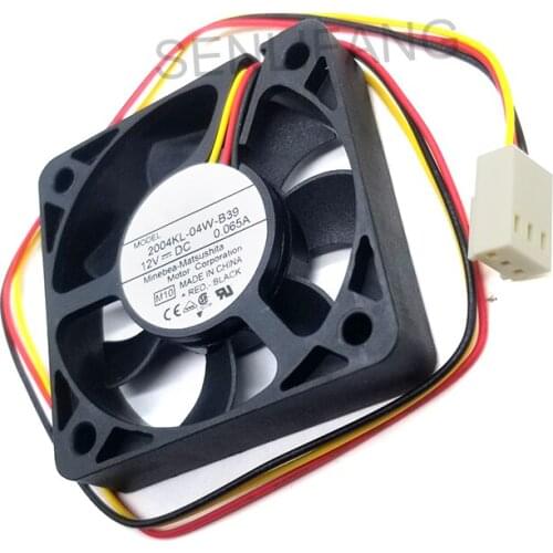 Genuine New 2004KL-04W-B39 M10 DC 12V 0.065A 50x50x10mm 3-wire Server Cooler Fan