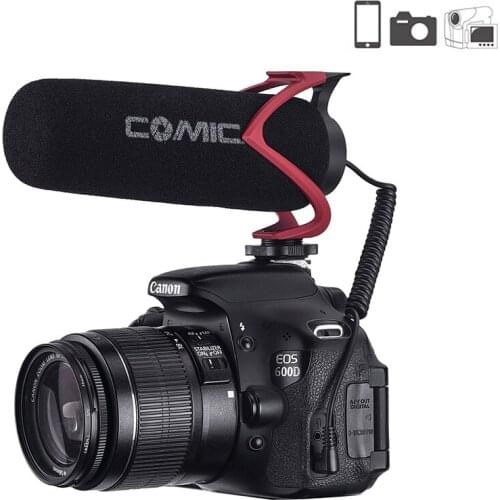 Comica CVM-V30 On Camera Microphone Directional Condenser Recording Shotgun Video Mic for iPhone Canon DSLR VS Rode Videomicro