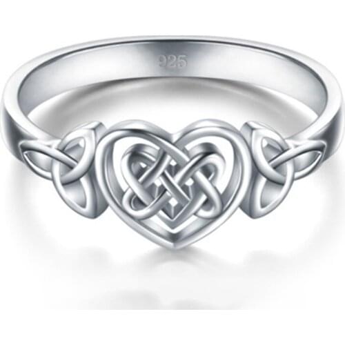 Love Wedding Engagement White CZ Silver Ring Size 6 7 8 9 10 Wholesale Romantic Nice Women Jewelry Gift