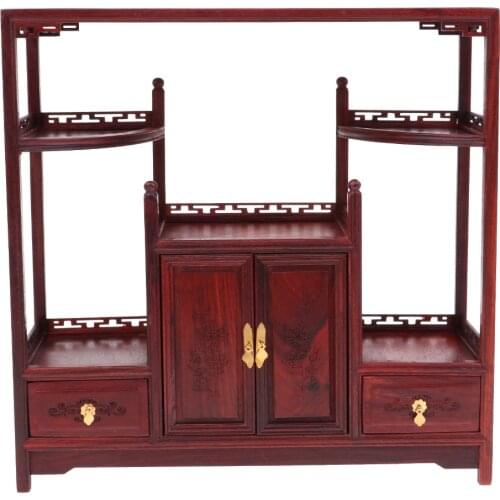 1/6 Dollhouse Miniature Furniture Wooden Chinese Tea/Coffee Cabinet Model