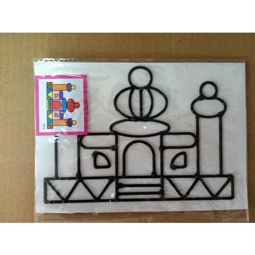 100pcs/lot tempera painting pictures 11x19cm, DIY color drawing