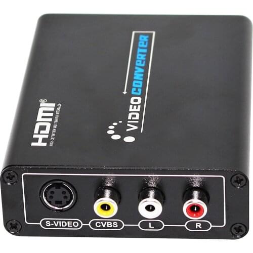 2 PCS HD to RCA AV+S VIDEO Converter Adapter HDMI2AV 1080P HD Video Converter Box High Definition Multimedia Interface