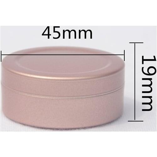 Wholesale 20/50/100/200pcs 20g Empty Rose Gold Aluminum Cream Jar Pot Nail Art Makeup Empty Cosmetic Metal Tins Containers