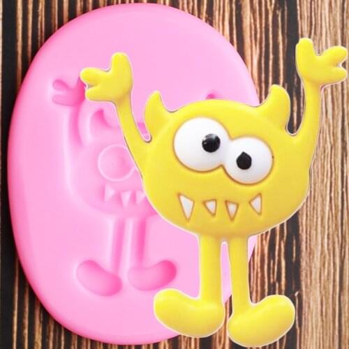 3D Cartoon Toy Silicone Mold Baby Birthday Cupcake Topper Fondant Cake Decorating Tools Candy Clay Chocolate Gumpaste Moulds