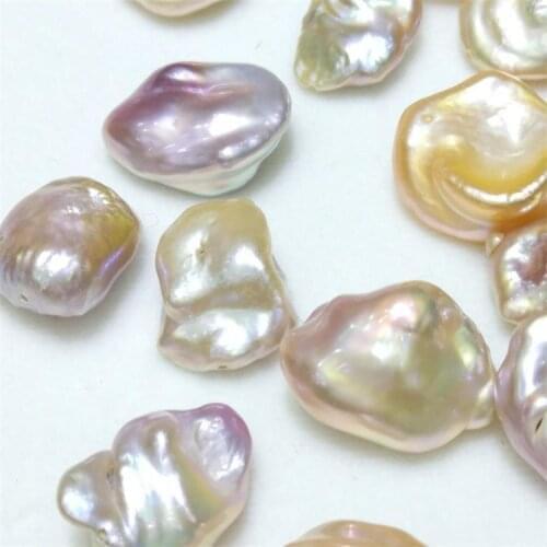 4pcs/10-18mm,Handpicked natural freshwater Baroque pearl beads,Loose pearls Jewelry accessories for DIY women Earring necklace