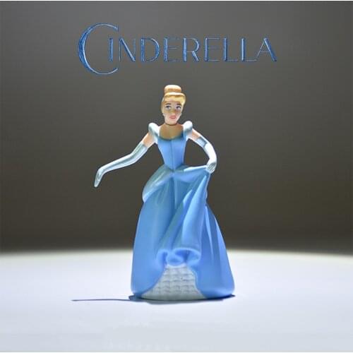 5pcs/lot 9cm Cinderella Princess Figure Toy Model Doll Figurine Collection Room Diy Cake Decoration