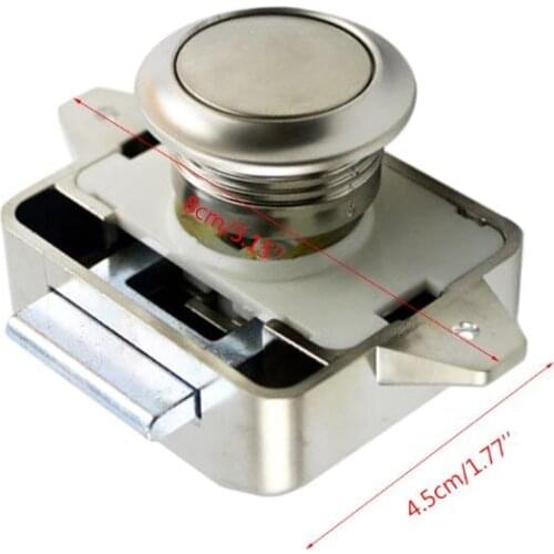 Camper Car Push Lock RV Caravan Boat Motor Home Cabinet Drawer Latch Button Locks For Furniture Hardware 964B