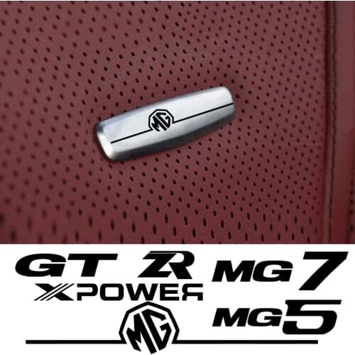 Car Chair Seat Sticker Front Seat Tuning Badges Metal For MG ZS HS MG3 MG5 EV TF ZT-T MG6 MG7 GT HECTOR Xpower Car Accessories