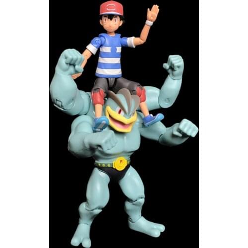 TAKARA TOMY Figure Action Children Gifts Pokemon Pocket Monster SUN&MOON Ash Ketchum SHF Figure Scenes Toy Christmas Gift