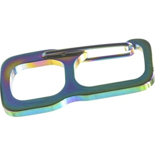 420 Stainless Steel Carabiner Spring Snap Hook Keychain for Camping Hiking