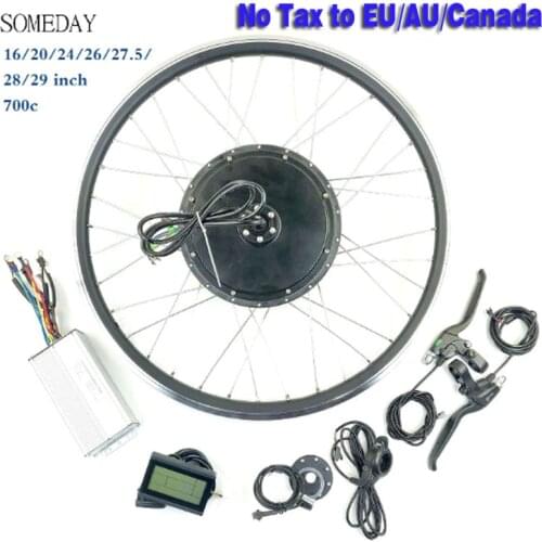 Electric bicycle Conversion Kit 48V 1000W front Brushless non-gear hub Motor Electric Bike Wheel KT LCD3 Display