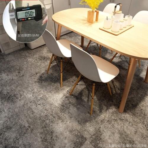 Bathroom floor renovation wall stickers bedroom living room floor stickers waterproof wear-resistant thickening tile stickers