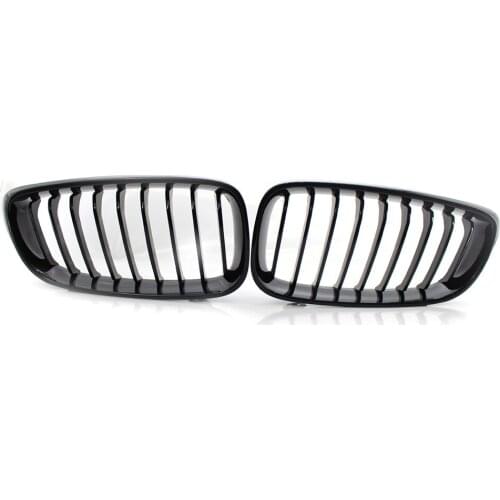 Pair of Car Gloss Black Front Kidney Grille Fit For BMW F34 328i 335i GT 14-16