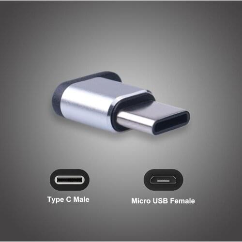 1 pcs Micro USB to USB Type C Adapter Microusb Connector USB Type-C Support OTG For SmartPhone