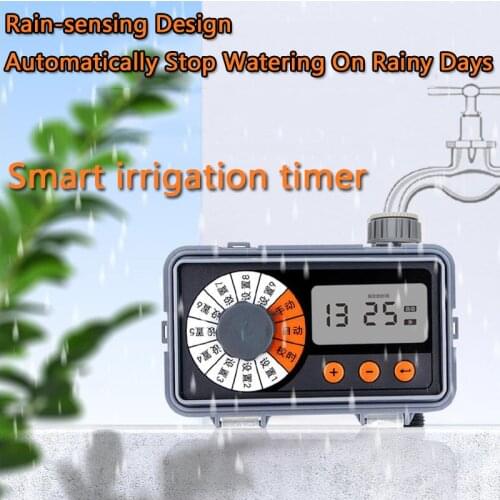 Garden 9-Way Automatic Watering Program Irrigation Programmer With Rain Sensor Automatic Watering Irrigation System Dripping New