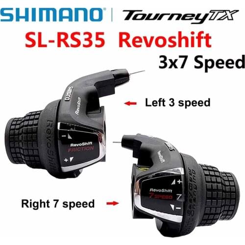 Shimano Tourney SL-RS35 Revoshift grip bike Twist Shifter lever 3*6s 3*7s 18S 21s bicycle Comb with grips RS35 as RS31 RS36