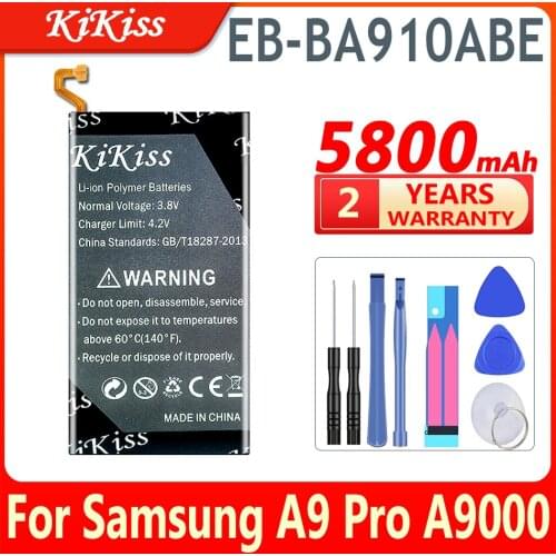 EB-BA910ABE 5800mAh Phone Replacement Battery For Samsung Galaxy A9 Pro 2016 A9+ A9000 A9Pro Duos TD-LTE,SM-A9100,SM-A910F/DS