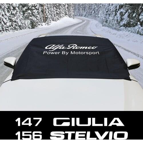 Car Windshield Snow Ice Block Sunshade Cover For Alfa Romeo Giulia 147 156 159 Mito Stelvio Sportiva Giulietta Auto Accessories