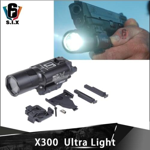 Tactical Softair surefir x300 Ultra Flashlight Hunting X300U Tactical Pistol Light 370Lumen
