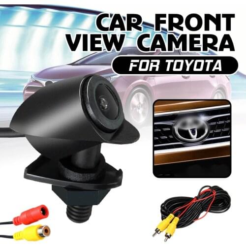 X-CCD Car Front View Camera Parking Waterproof Wide Angle Logo Embedded For Prado Highlander Land Camry Verso EZ RAV4 Cruis