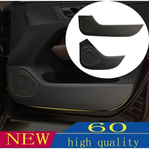 For Volvo XC60 2018-2021 PU Leather Car Interior door Protector Side Edge Protection Pad Protected Anti-kick Door Mats Cover