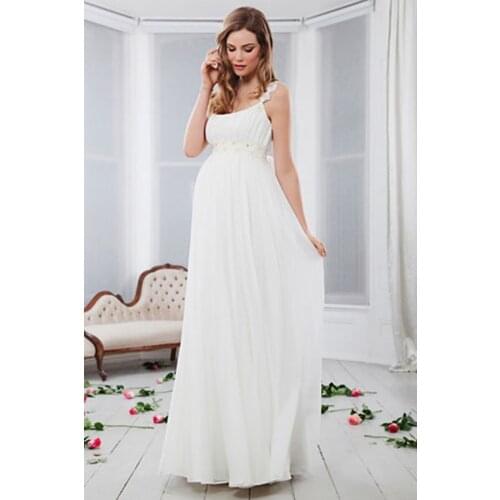 Free shipping vestido de noiva Pregnant woman wedding dresses 2019 cheap long robe de mariee mariage Wedding Dress Bridal Gown