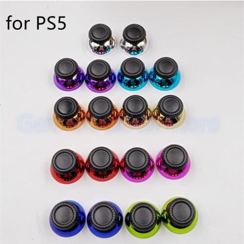18pair Electroplating Thumbstick Cap for Playstation5 PS5 Analog thumb-operated control stick cap replacement for PS5 chrome cap