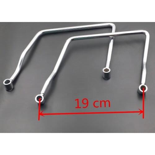 19cm Luggage Saddle bag Support Bar Mount BracketFor Honda Shadow Aero VT 750 600 VLX Yamaha Vstar 650 400 V-star Custom