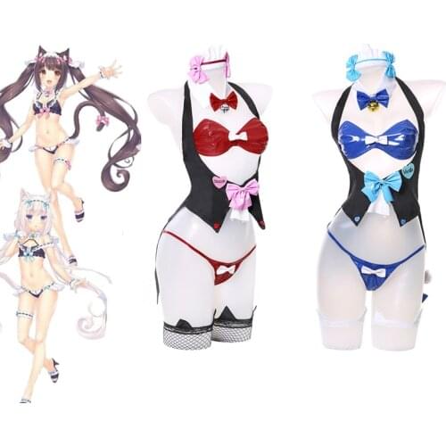 Anime NEKOPARA Chocolat and Vanilla Cosplay Costume Bunny Girl Sexy Uniform For Women Halloween Carnival Party Suit
