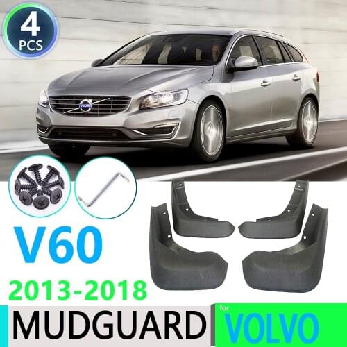For Volvo V60 Cross Country 2013~2018 2014 2015 2016 2017 Car Fender Mudguard Mud Flaps Guard Splash Flap Car Accessories