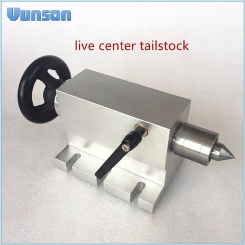 Tailstock Live Center with Locked Span for cnc router engraver milling machine Rotary Axis Extend Axis