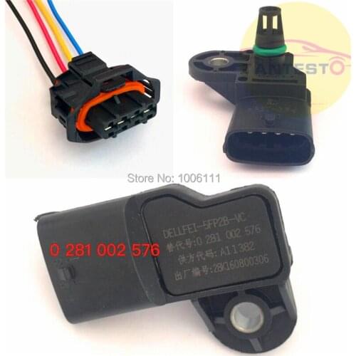 Common Rail Injector Nozzle Inlet Air Pressure Sensor 0281002576 For BOSCH, 0281002437/576