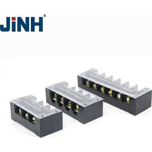 Dual Row Barrier Screw Terminal Block TB-3503 Strip Wire Connector 600V 35A 3Paralleler Position Electric Box
