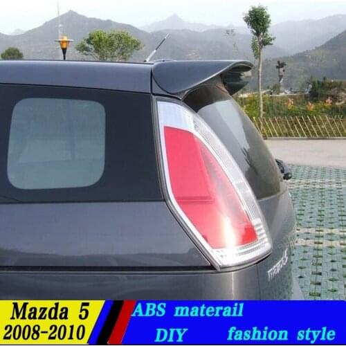 Use for mazda 5 spoiler 2008-2010 mazda 5 spoiler with light High Quality ABS Material Car Rear Wing Primer Color