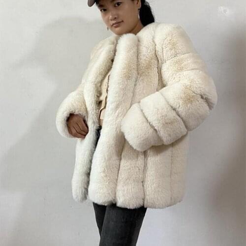 JVYVJV Artificial Fur Coats