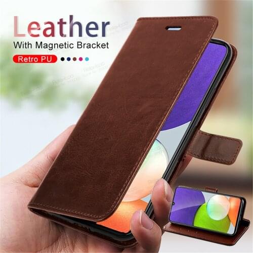 Leather Magnetic Flip Case For Samsung Galaxy A22 4G A52 A72 A32 5G A12 A42 A82 A 52 32 72 22 12 Stand Wallet Phone Cover Fundas