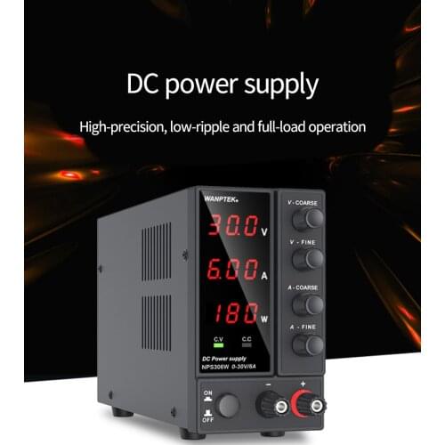 NPS306W laboratory switching power supply 30V 6A variable DC stabilized power supply 0.1V 0.01A 180W electroplating power supply