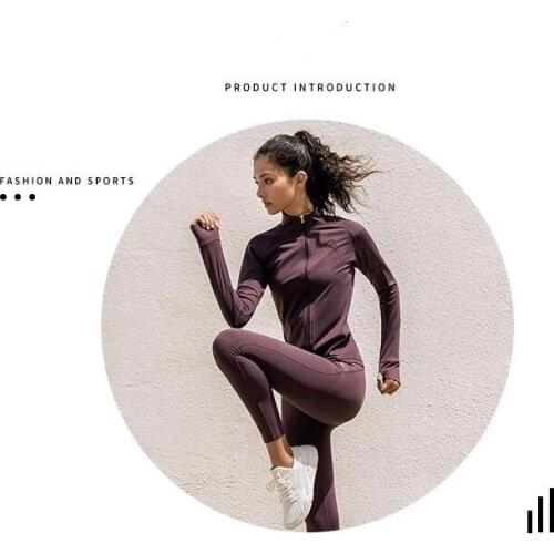 Wholesale Fall Sportswear Workout Clothes For Women Mesh Long Sleeve Fitness Sports Yoga Jackets Women