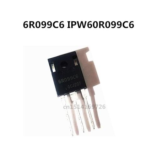 Original 2PCS/ 6R099C6 IPW60R099C6 TO-247 600V 38A