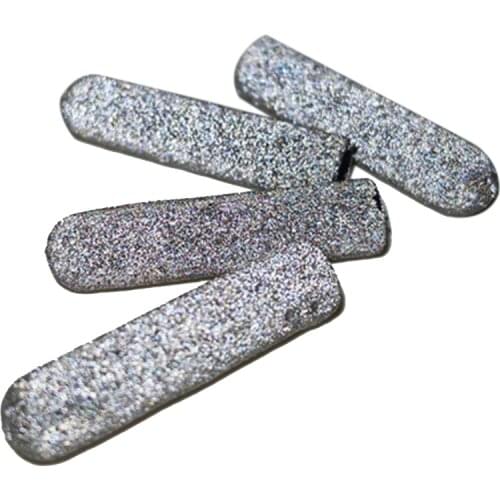 Coolstring 4pcs/1Set 5*22mm Close Mouth 3M Reflective Plastic Aglets DIY Round Grey Bullet Tips For Hoodies Laces Shoelaces Head