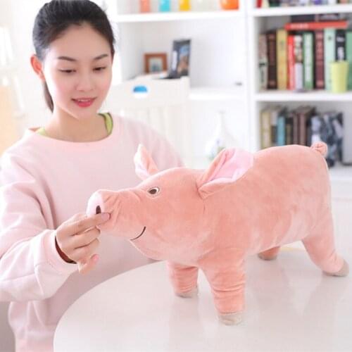 Plush Toy Pig Doll Simulation Powder Pig Pillow Doll Doll Gift