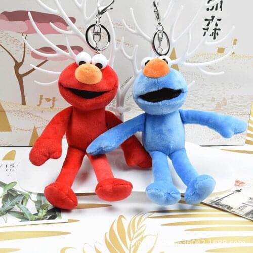 ELMO Plush Toys Popular Model Doll Pendants Bag Hangings Ornament Christmas Present Stuffed Toy for Children Kids Gifts