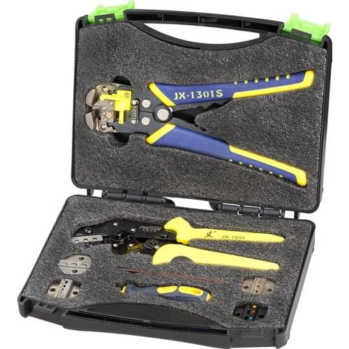 Professional Multitool Wire Crimpers Engineering Ratcheting Crimping Pliers Wire Strippers Crimping Tool Cord End Terminals Kit