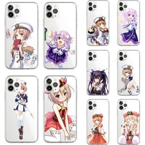 Hyperdimension Neptunia girl Phone Case Transparent soft For iphone 5 5s 5c se 6 6s 7 8 11 12 plus mini x xs xr pro max