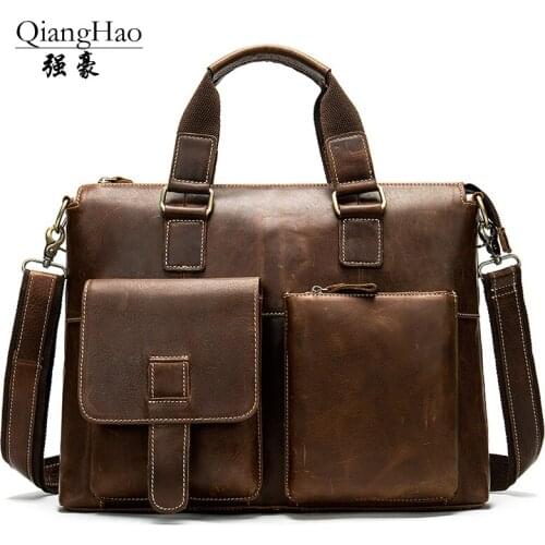 Мужские портфели QIANGHAO China At AliExpress