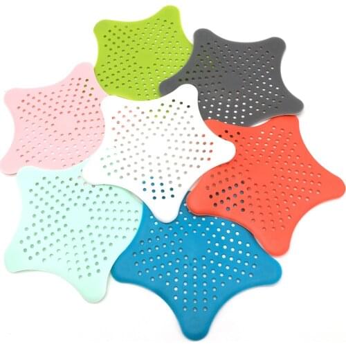 Silicone Anti-blocking Hair Catcher Stopper Plug Trap Shower Floor Drain Covers Sink Strainer Filter Bathroom Kitchen Colander